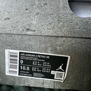 NIB Air Jordan 4 Retro SE "Wet Cement" Men Sz 9